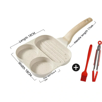 28cm aluminium alloy Japanese frying pan with non-stick coating and composite bottom