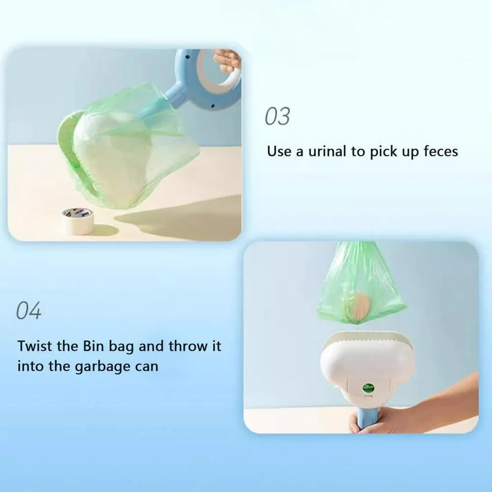 Cloud-shaped jaw dog pooper scooper in ABS plastic for outdoor pet waste cleanup