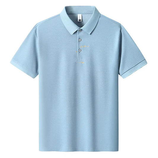 Men's loose fit cotton T-shirt with letter pattern on chest, short sleeves, available in six colours