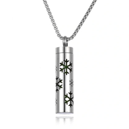 Titanium steel aromatherapy pendant with essential oil diffuser in various color options
