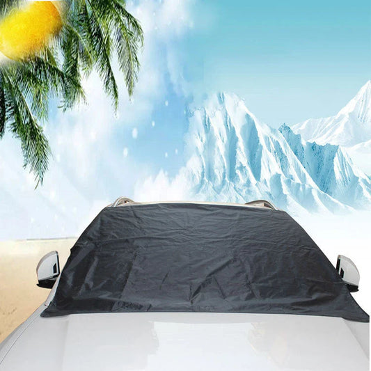 Premium Magnetic Windshield Cover for car protection against snow, hail, frost, and UV rays