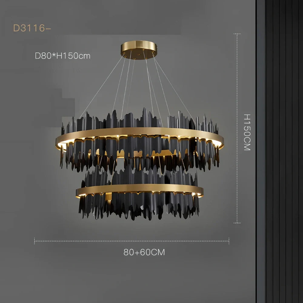 Italian minimalist iron pendant lamp with organic glass shade in black finish, adjustable height mechanism