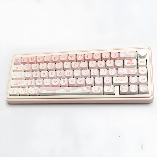 Full set of PBT sublimation keycaps for a universal mechanical keyboard, over 98 keys.