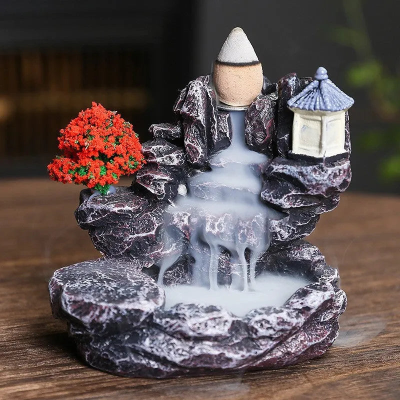 Ceramic backflow incense burner ornament in modern simplicity style