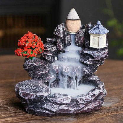 Ceramic backflow incense burner ornament in modern simplicity style