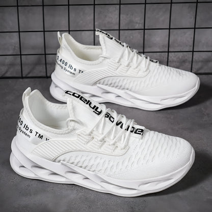 Women's FlyKnit casual trainers with mesh upper in various solid colours