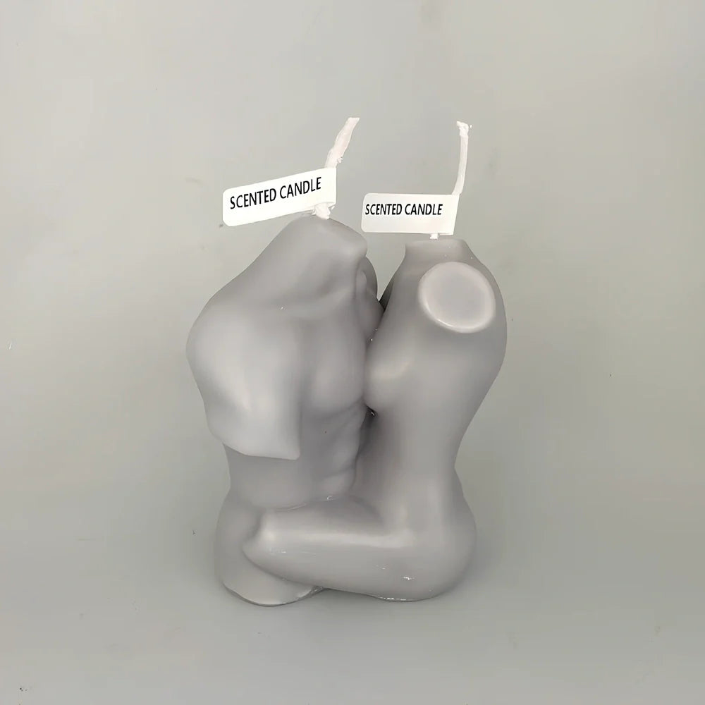 Cylindrical Embrace Fitting Aromatherapy Candle in white, 9cm diameter x 11cm height, soybean wax for steady 25-30 hour burn