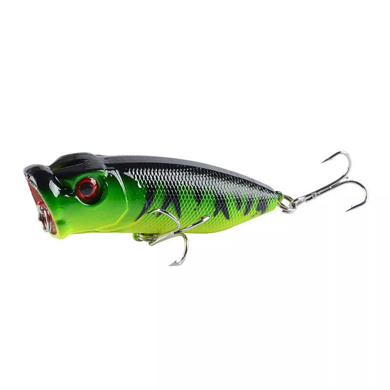 Bionic Fishing Lure On Water Surface - 6.5cm plastic bait with 6# hook in vibrant colors