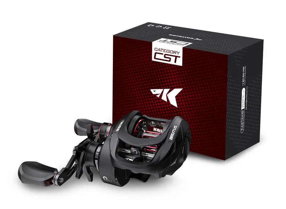 Drip wheel fishing reel and vessel setup for boat angling with left or right hand wheel option.