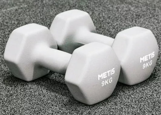 Yiling Hexagonal PVC Dumbbells for home fitness and strength training