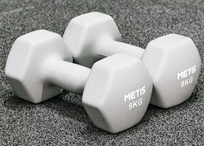 Yiling Hexagonal PVC Dumbbells for home fitness and strength training