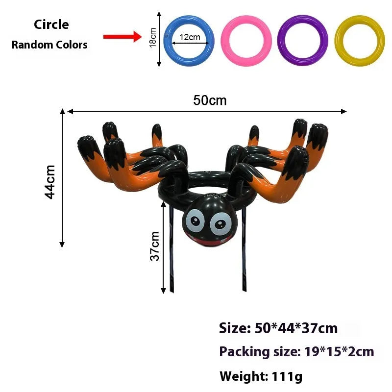 Inflatable Octopus Ferrule Throwing Toy in multiple colours for teenager ability training