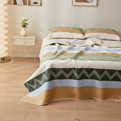 Cotton printed bed sheet set in modern simplicity style, sizes 200x220cm and 250x220cm, for a 2.2-metre bed