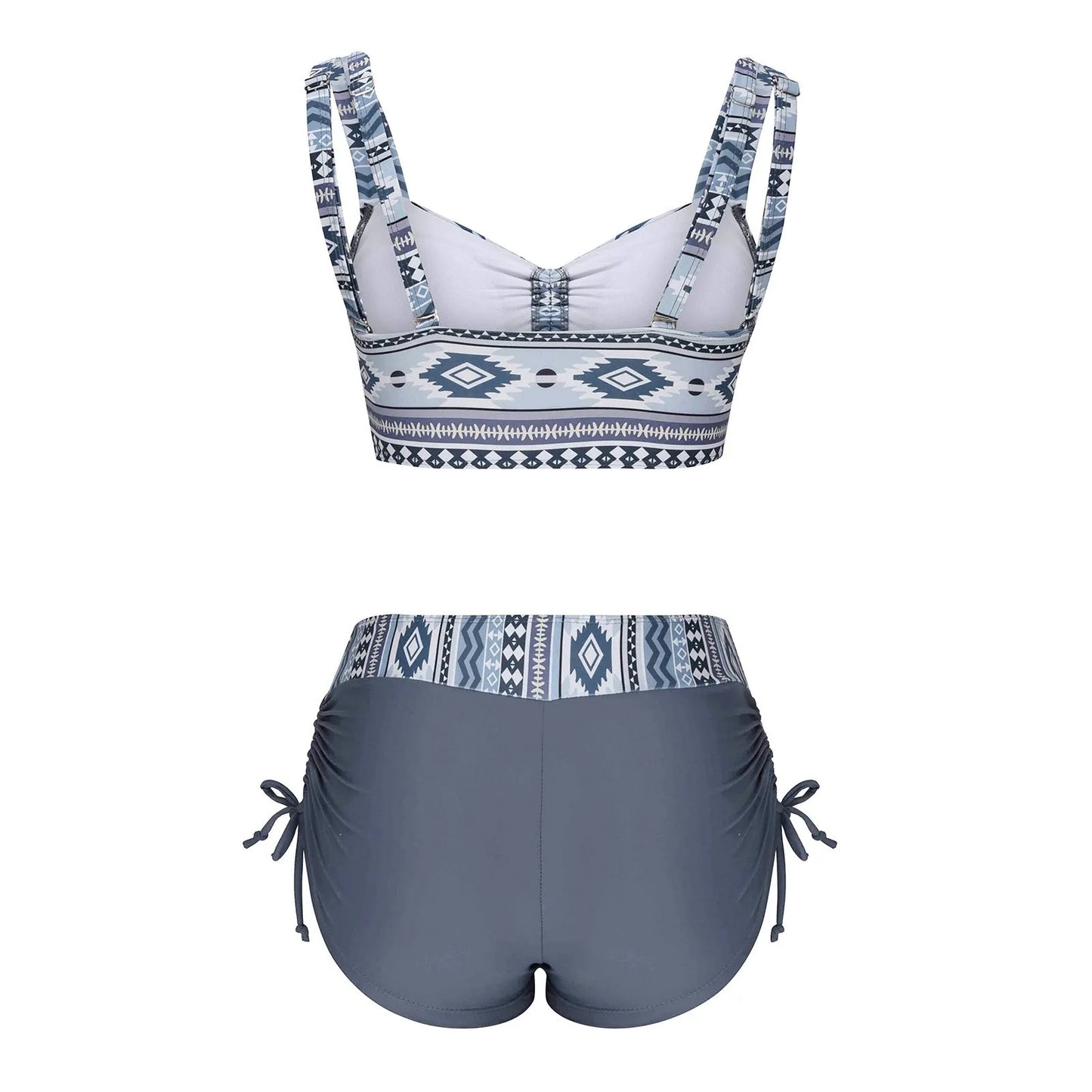 Women's bikini swimsuit in picture colour without underwire or padding.