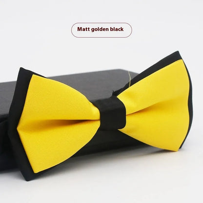 Flat-head self-tie bow tie in a wine red colour, showing its 12cm width and 6cm height dimensions.