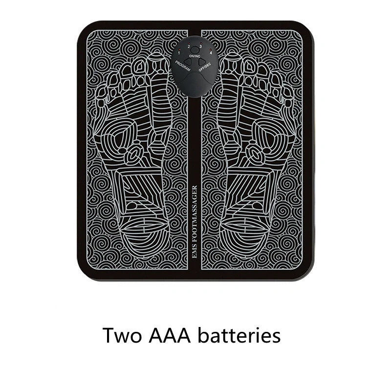 EMS Foot Massager Mat with adjustable modes and USB charging for foot relief