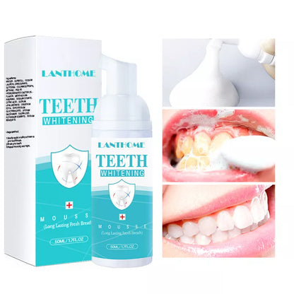 Teeth Whitening Mousse for Adults - 50ml compact whitening solution
