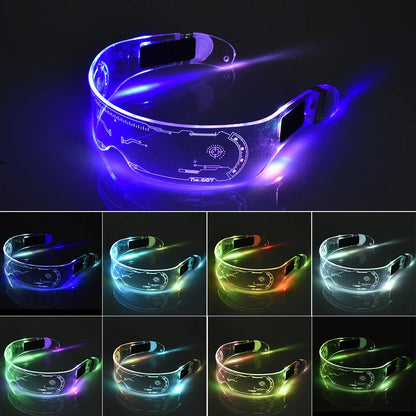 Vibrant LED party glasses with customizable color-changing effects, perfect for festivals, concerts, and celebrations