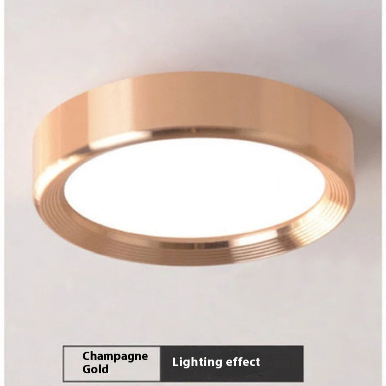 Ultra-thin 1.5cm LED surface mounted downlight in black shell with adjustable colour temperature lighting