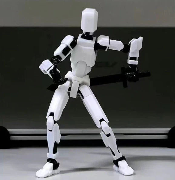 Versatile multi-jointed robotic action figure with customizable posing and design capabilities