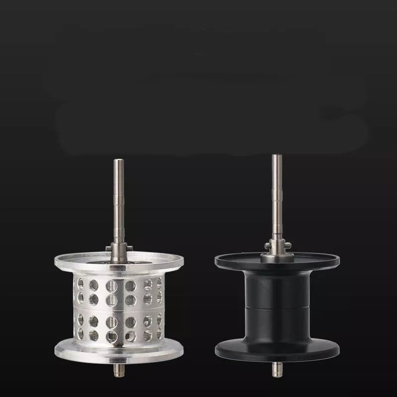 Small Yellow Water Drop Wheel Fishing Reel with shallow line cup option