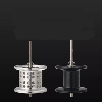 Small Yellow Water Drop Wheel Fishing Reel with shallow line cup option