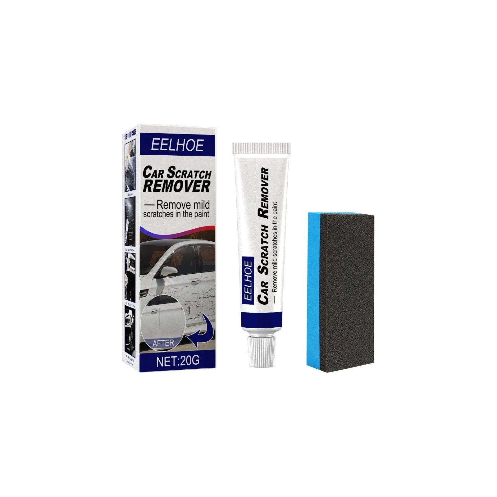 A car polish cream product that effectively removes light scratches and restores the vehicle's original shine