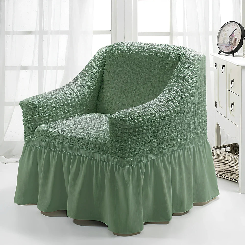 Branbird American single sofa cover with skirt design on 90-140cm furniture