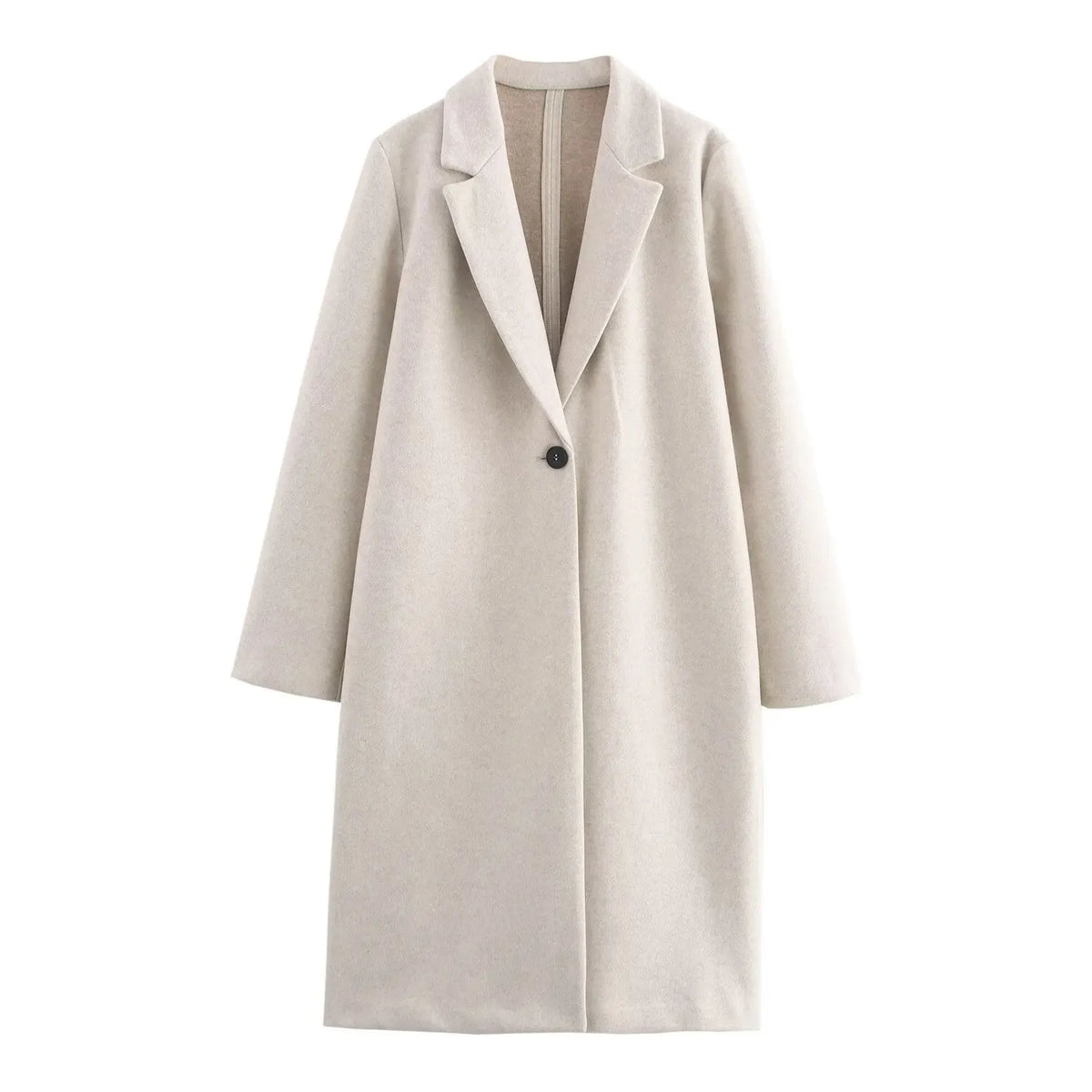 Women's long sleeve polyester jacket in solid colour, regular fit, sizes XS to L
