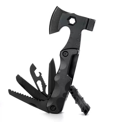 High carbon steel multifunctional outdoor axe for fire fighting and survival