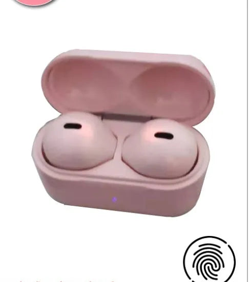 Invisible mini in-ear Bluetooth headset with 9mm discreet design in skin tone colour showing flush ear fit
