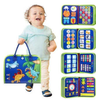 28x44cm felt learning board with puzzle elements for early education