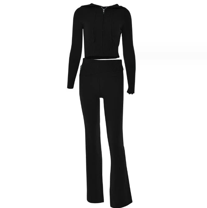 A stylish and comfortable hoodie suit set featuring a variety of color options, perfect for everyday wear.