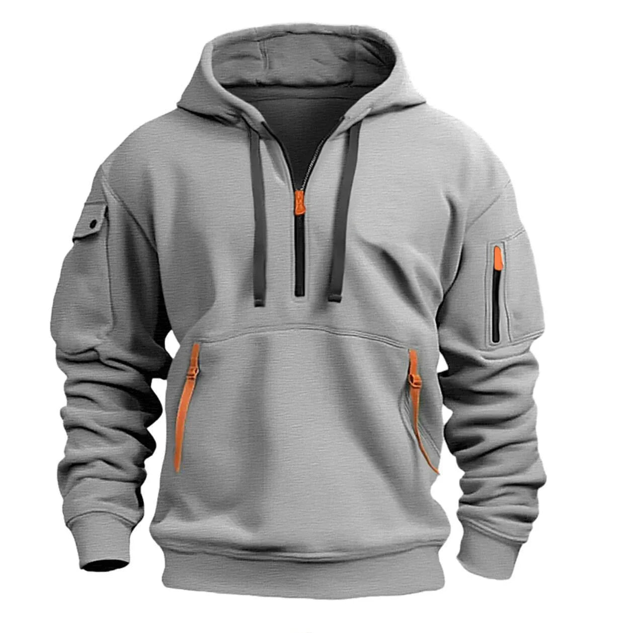 Comfy hooded pullover sweatshirt in various colors and sizes for men and women