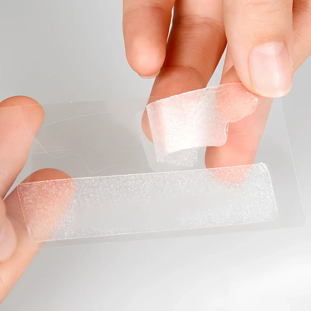 5D Gel Teeth Whitening Strips package showing flexible strips that mould to teeth with no-slip grip