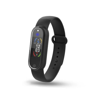 Ultrasonic mosquito repellent bracelet in black and white colors, designed for comfortable all-day wear and effective pest control during outdoor activities.