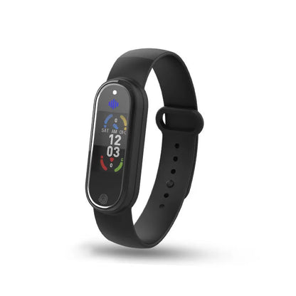 Black and white ultrasonic mosquito repellent bracelet with USB charging port on wristband