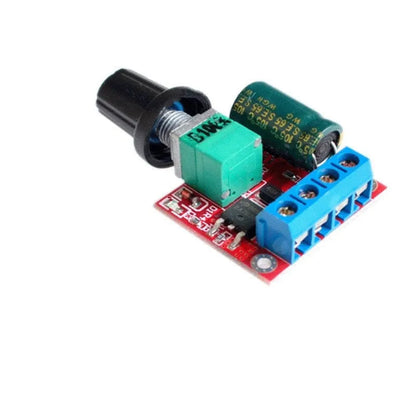 PWM DC motor governor with adjustment knob, measuring 30mm long by 26mm wide by 14mm high