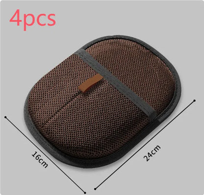 Black pet hair removal gloves with silicone bristles for grooming dogs cats rabbits