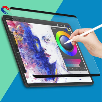 Magnetic detachable writing film for iPad with 11-inch drawing surface and application tools