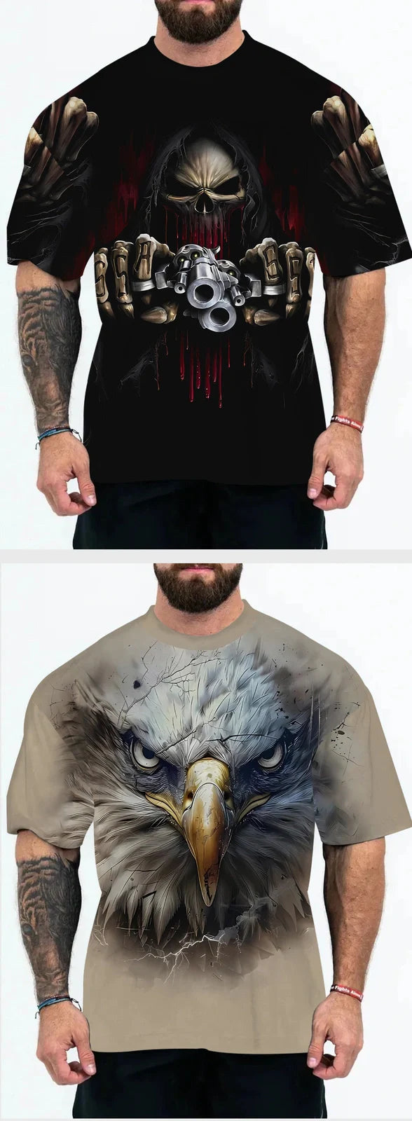 European and American adult men's t-shirt with loose fit cross-border design featuring chemical fibre blend fabric for breathable comfort during leisure activities