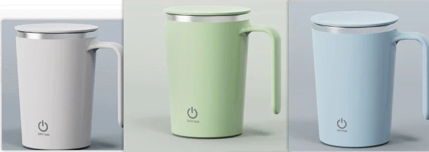 Automatic Stirring Coffee Mug with Hands-Free Mixing and Temperature Control