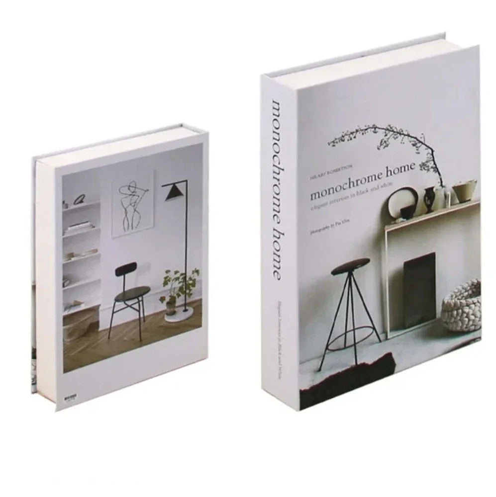 Simulation book ornament 27x18x6cm cardboard decorative prop with text design