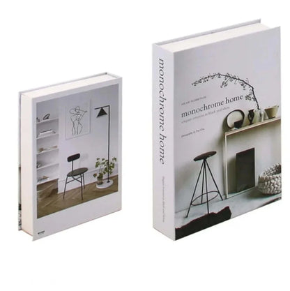 Simulation book ornament 27x18x6cm cardboard decorative prop with text design