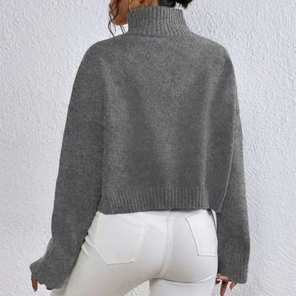 Women's loose pullover top with thread detail, medium thickness, shown in grey, khaki, white, purple, black, red, brown.