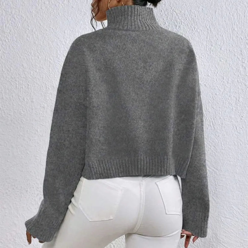 Women's Loose Pullover Top Basic Thread Detail Medium Thickness Grey Khaki White Purple Black Red Brown Sizes S M L XL Versatile Layer
