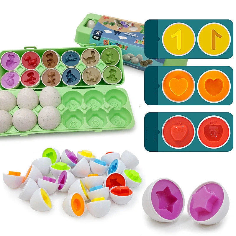 Smart Egg Toy educational shape matching game for kids, safe BPA-free plastic