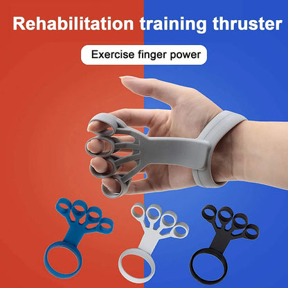 Silicone hand grip exerciser with various color options for strengthening fingers and relieving arthritis pain