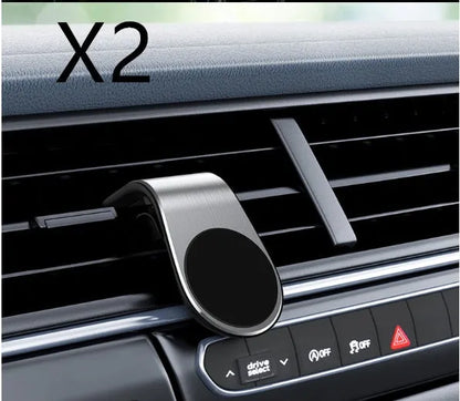 Adjustable rotation car bracket for power outlet phone mounting in black, gold, and silver colour options