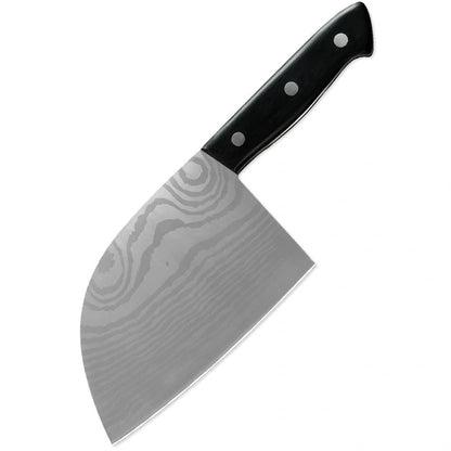 Premium stainless steel butcher knife with a wooden handle, perfect for home chefs who want to elevate their cooking experience.